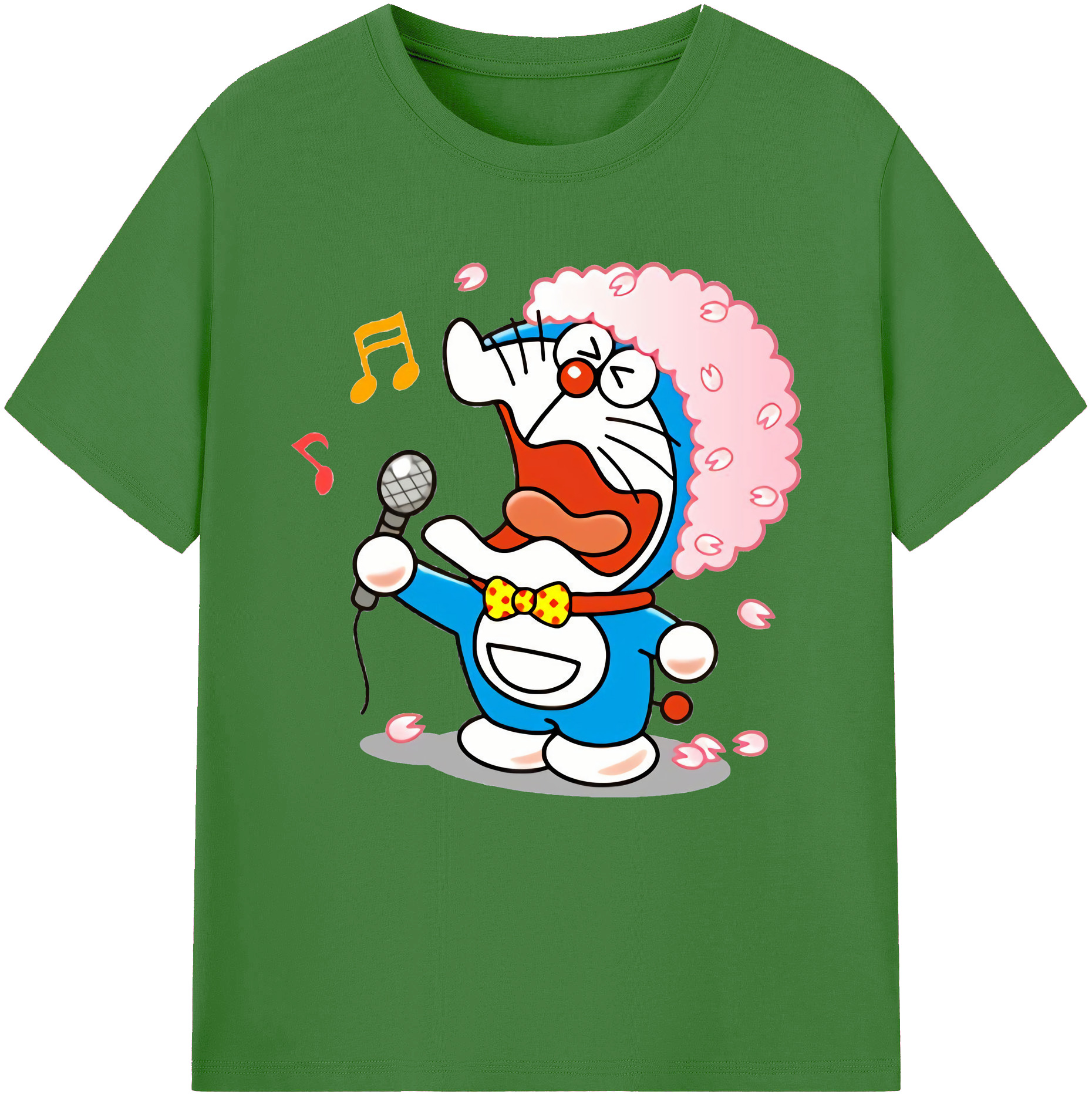 （画像用） ドラえもん Doraemon レディースカジュアルプリントTシャツ（綿100％）